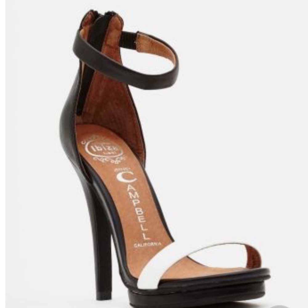 Jeffrey Campbell black and white heels
